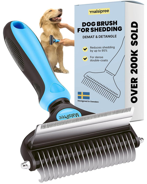 Dog Deshedding Brush – Reduce Shedding & Remove Loose Fur