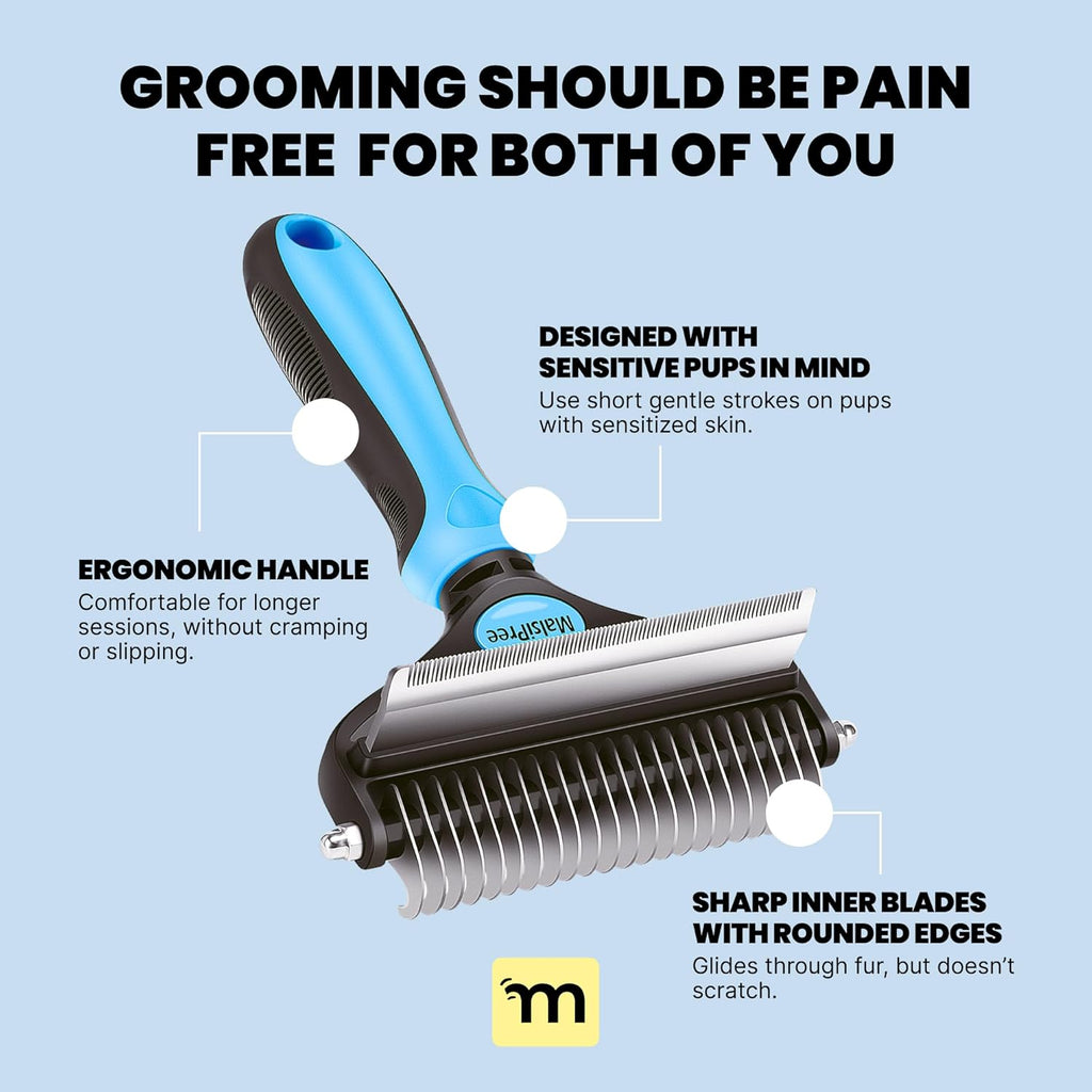 Dog Deshedding Brush – Reduce Shedding & Remove Loose Fur