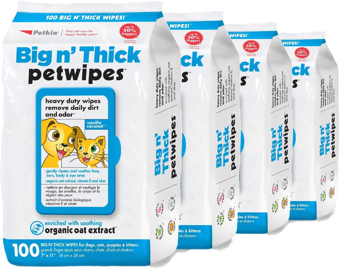 Large Pet Cleaning Wipes – 200 Count