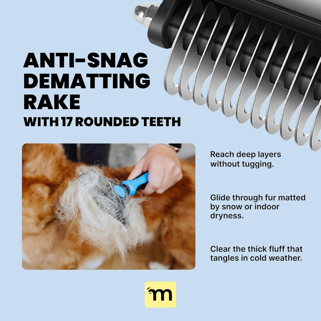 Dog Deshedding Brush – Reduce Shedding & Remove Loose Fur